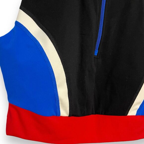 Sports Illustrated Crop Top Sports Bra Womens XXL Workout Cycling Colorblock NEW - Picture 9 of 9